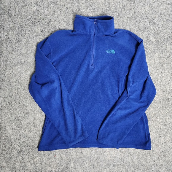 The North Face Other - The North Face POLARTEC Classic Quarter Zip‎ Fleece Jacket Men L Blue Pullover